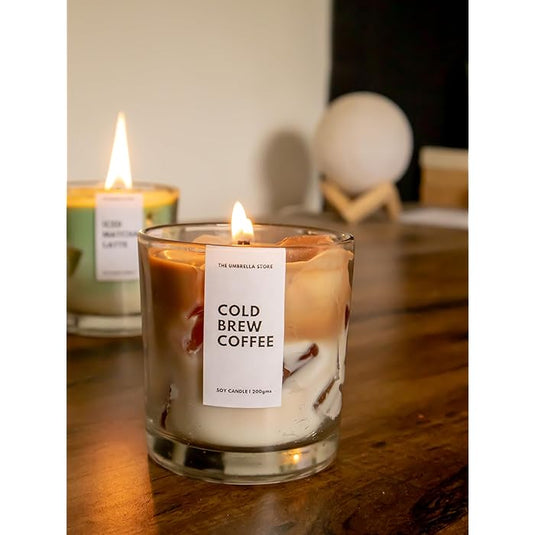 Cold Brew Coffee Candle - Golden Flame